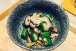 前菜—秋葵蒜丝凉香菇