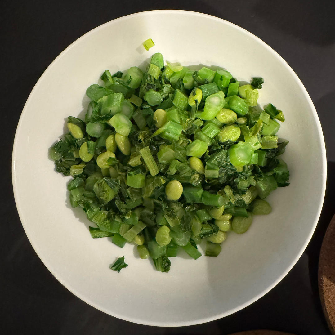 青菜炒毛豆