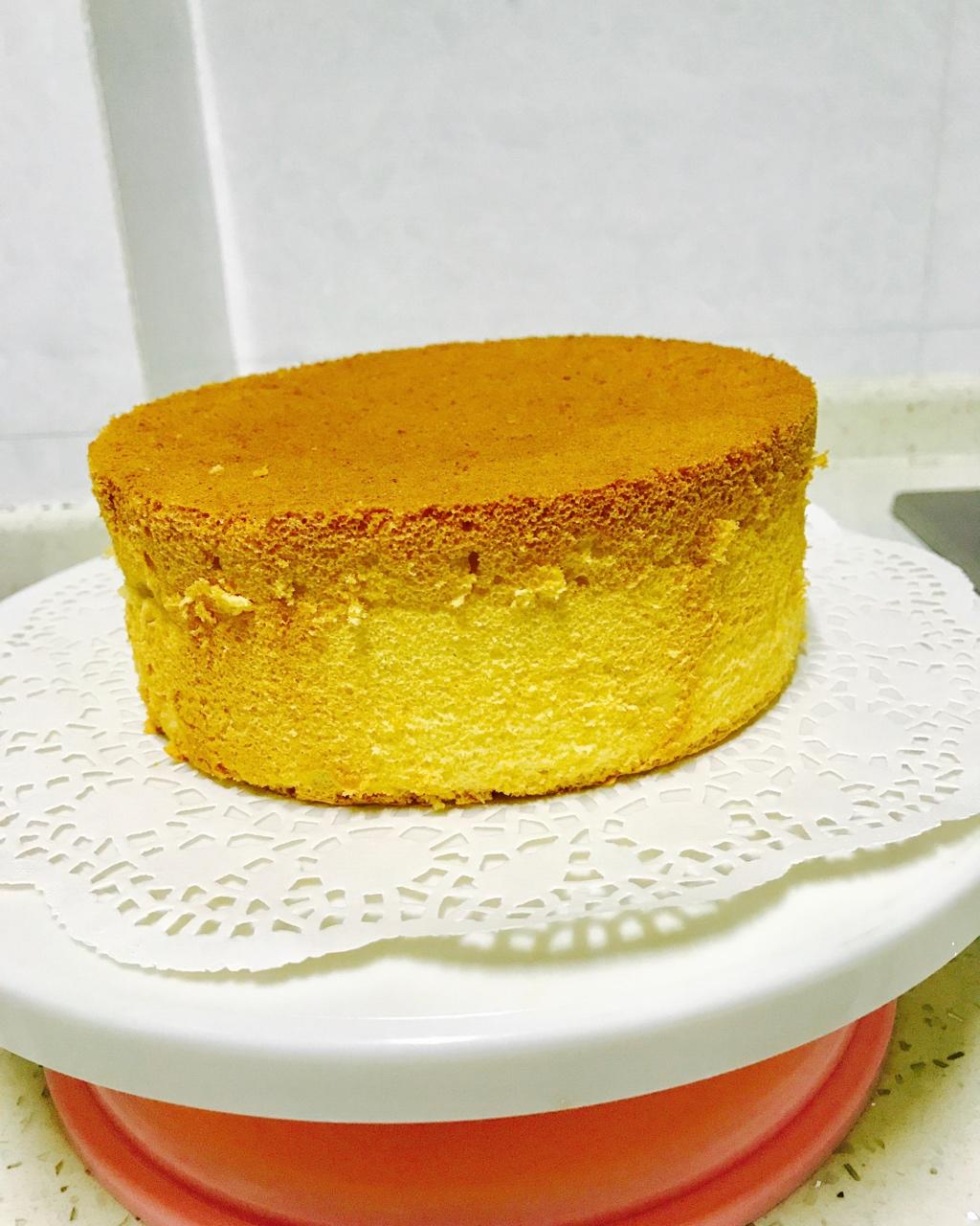 蛋糕 零失败戚风蛋糕 基础戚风胚 6寸 追风筝的多拉a梦做的零失败戚风