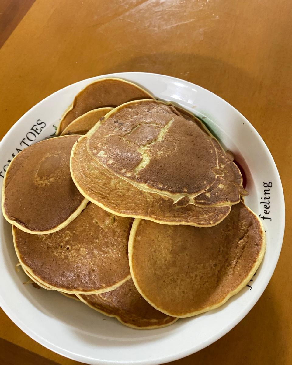 无油无糖香蕉松饼