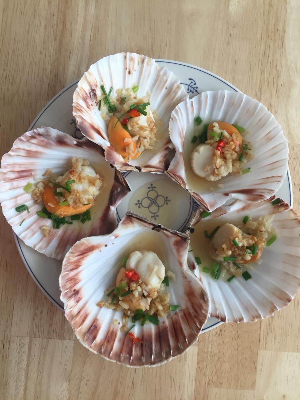 蒜蓉粉丝蒸扇贝