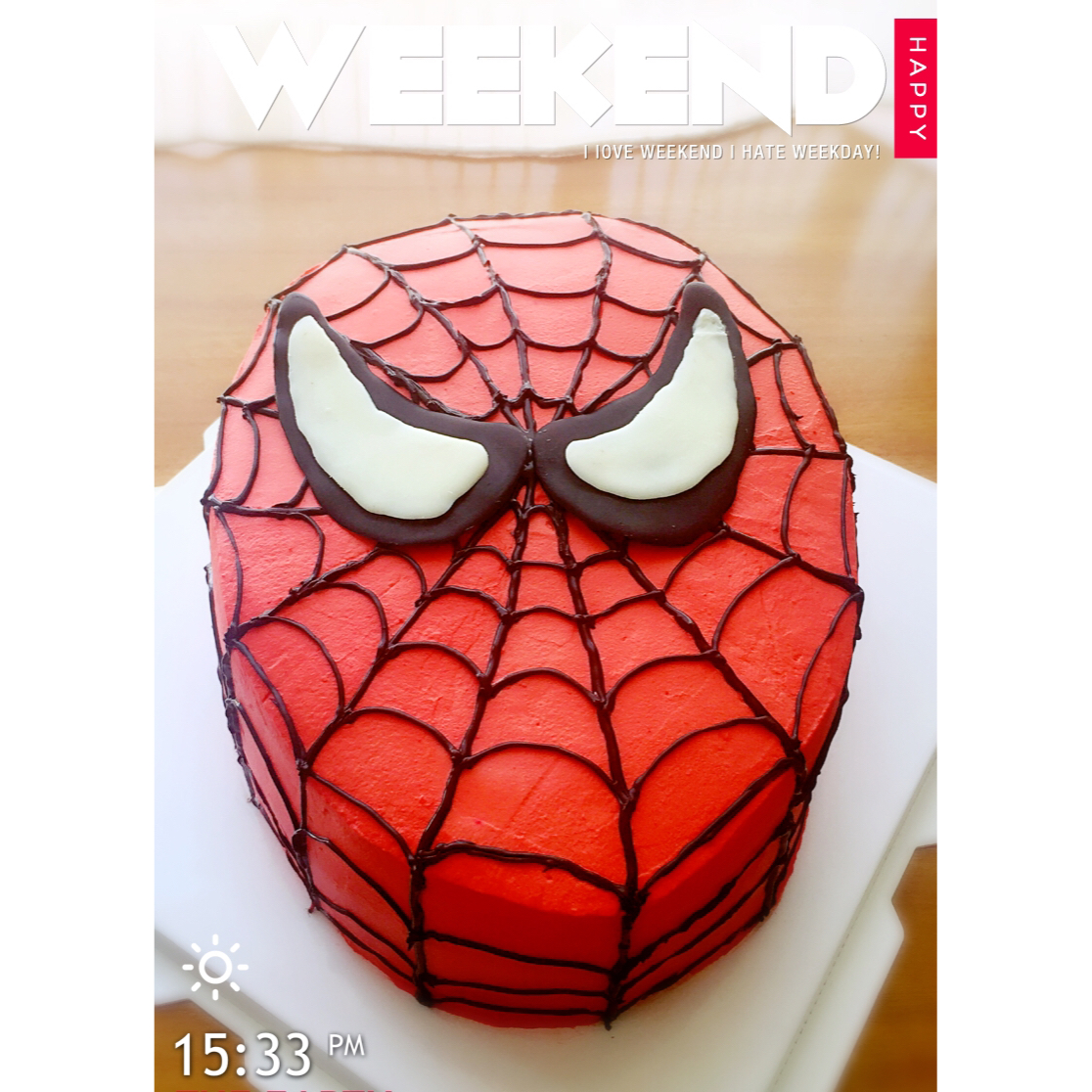 蜘蛛侠蛋糕