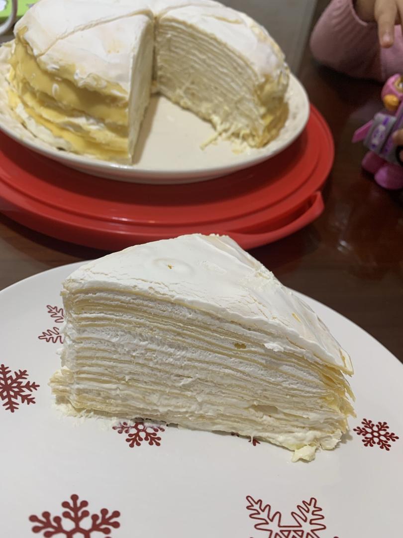 榴莲千层蛋糕#皮黑森林#