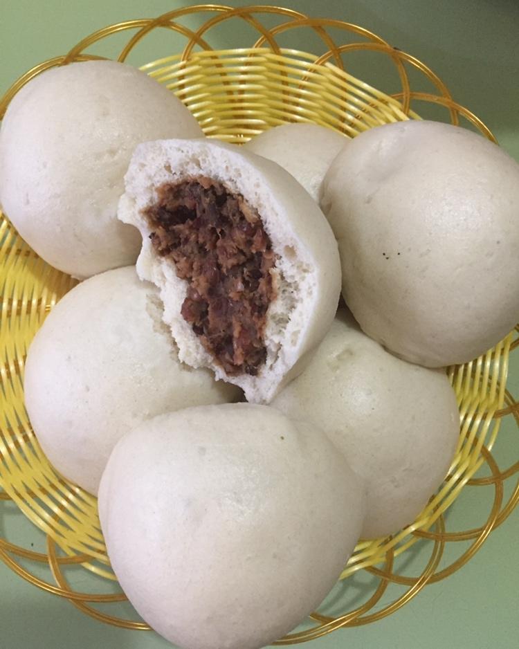 豆包儿(自制红豆馅) 豆沙包，附超级简单红豆馅制作过程
