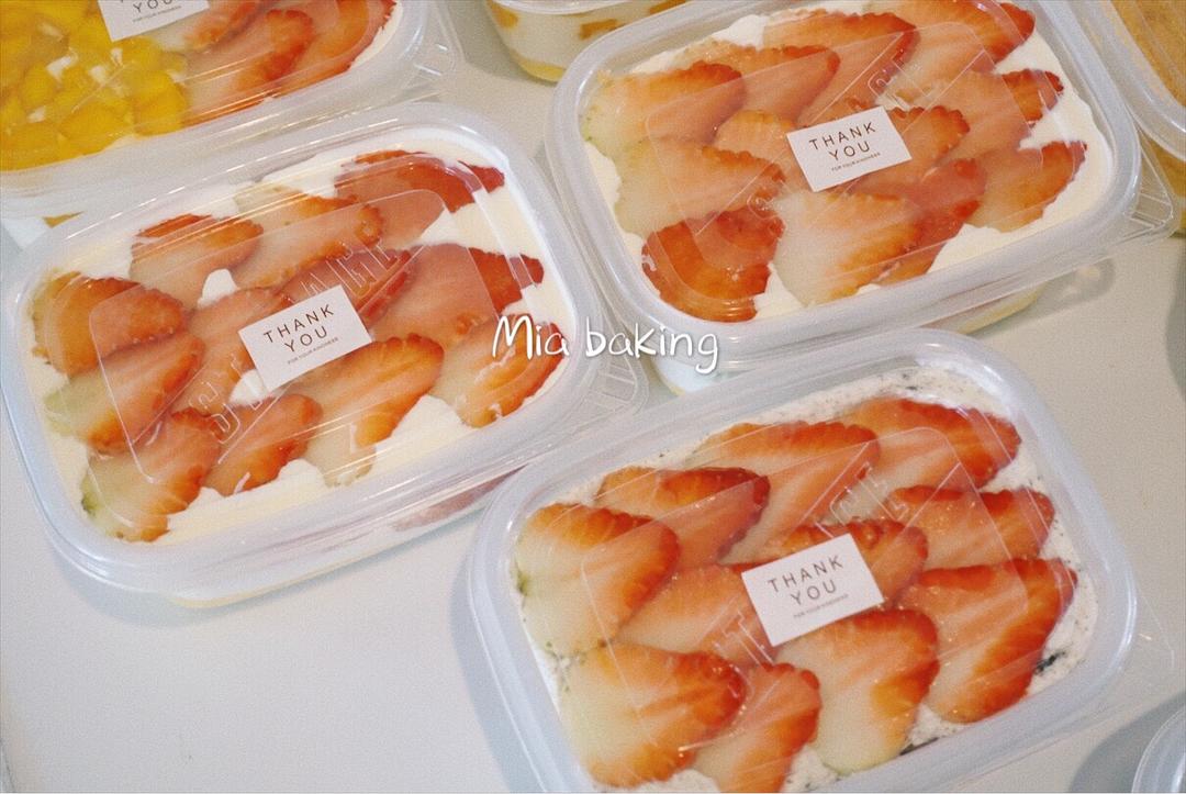 简单快手的便当饭盒水果盒子蛋糕