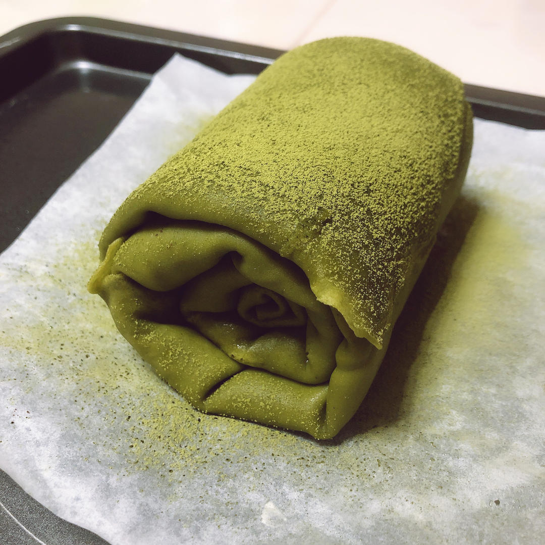 抹茶毛巾卷