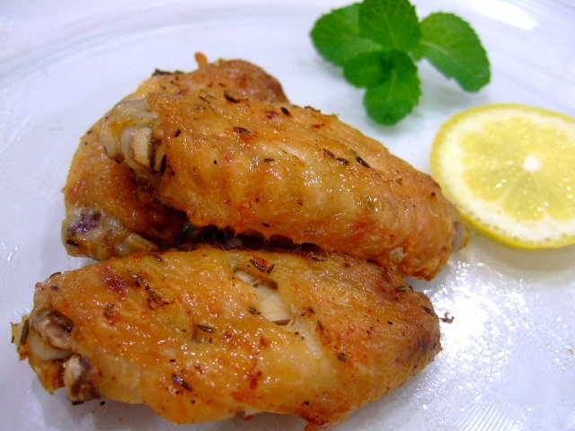 柠檬百里香烤翅根