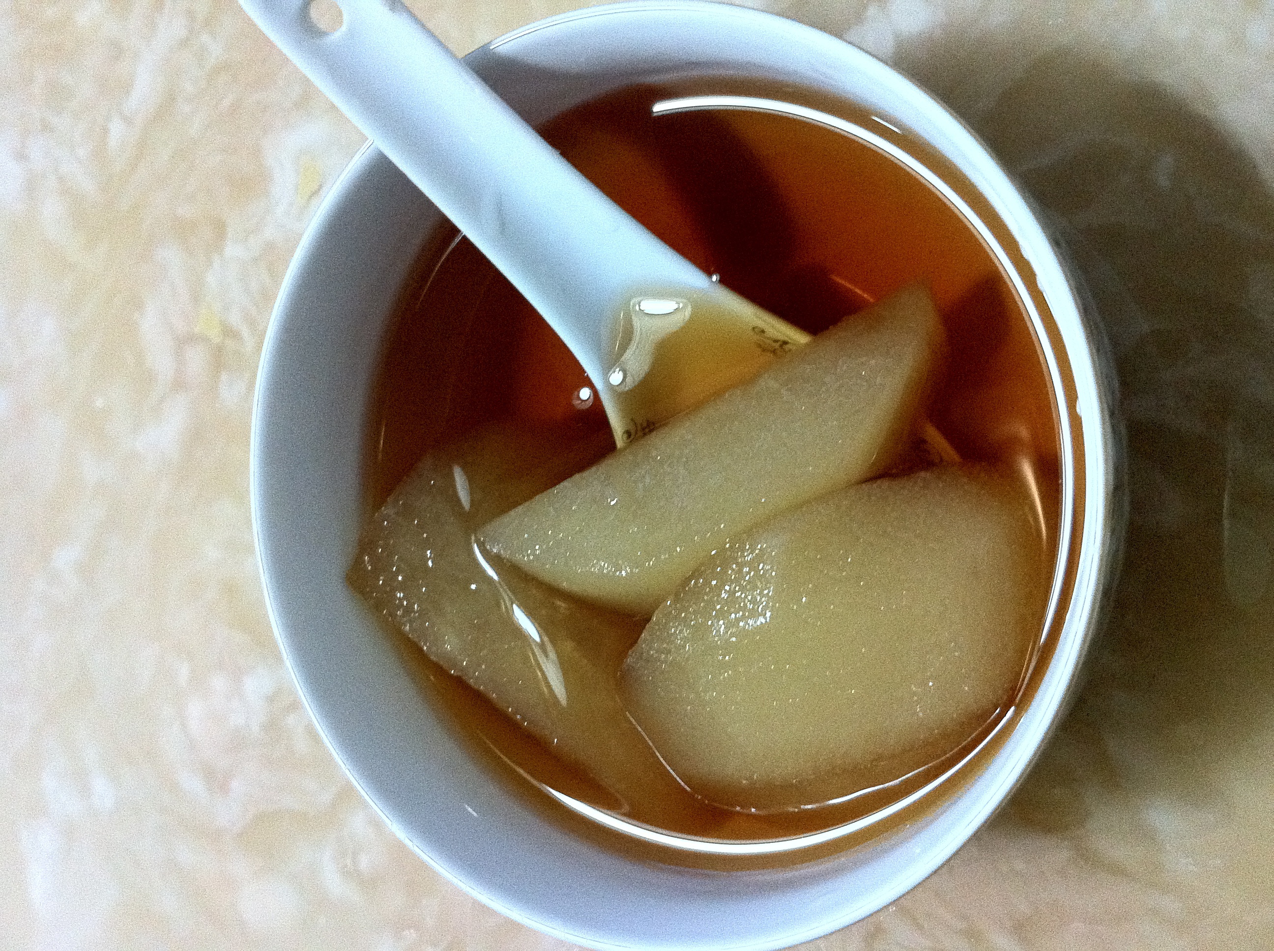 红糖炖梨