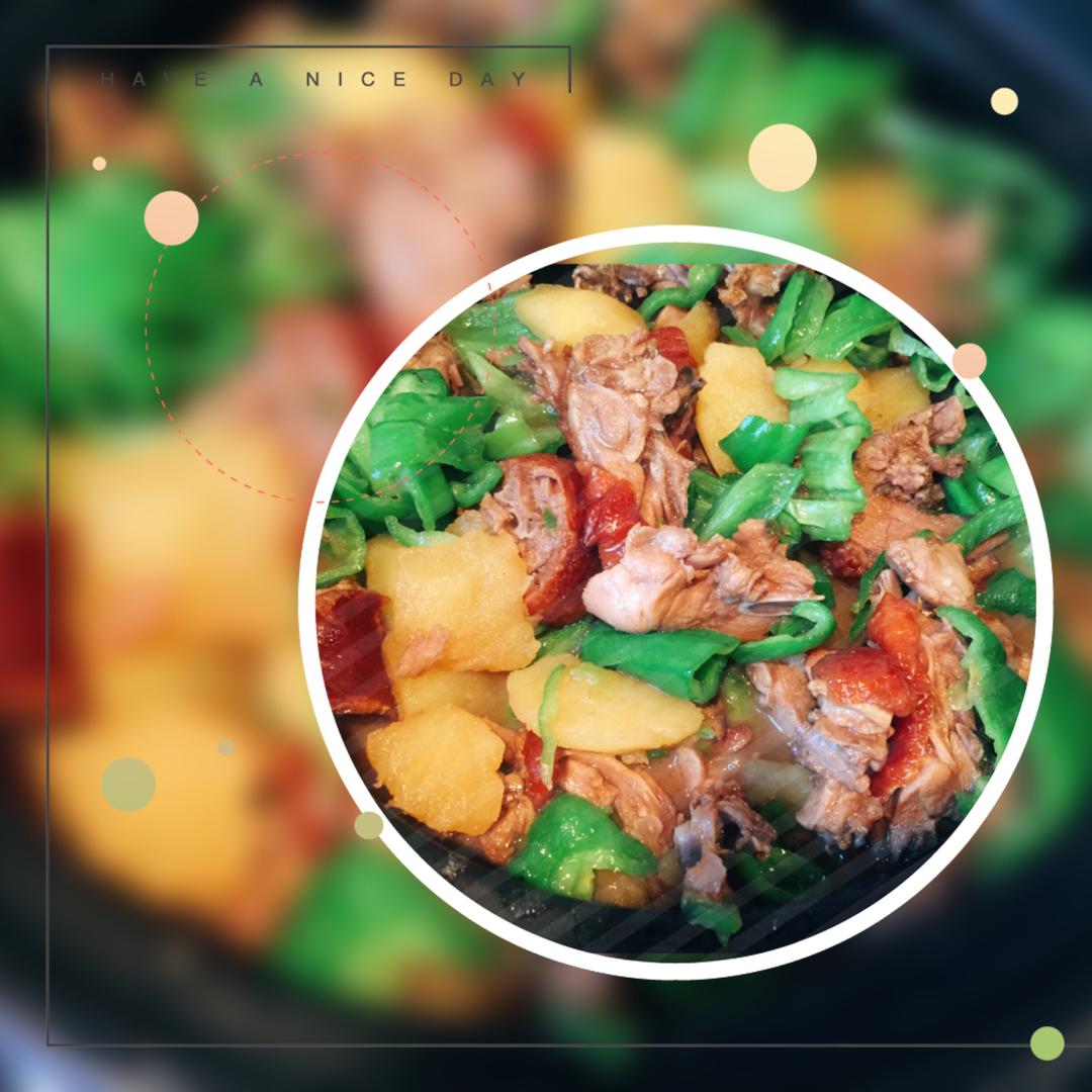 烤鸭炖土豆的做法