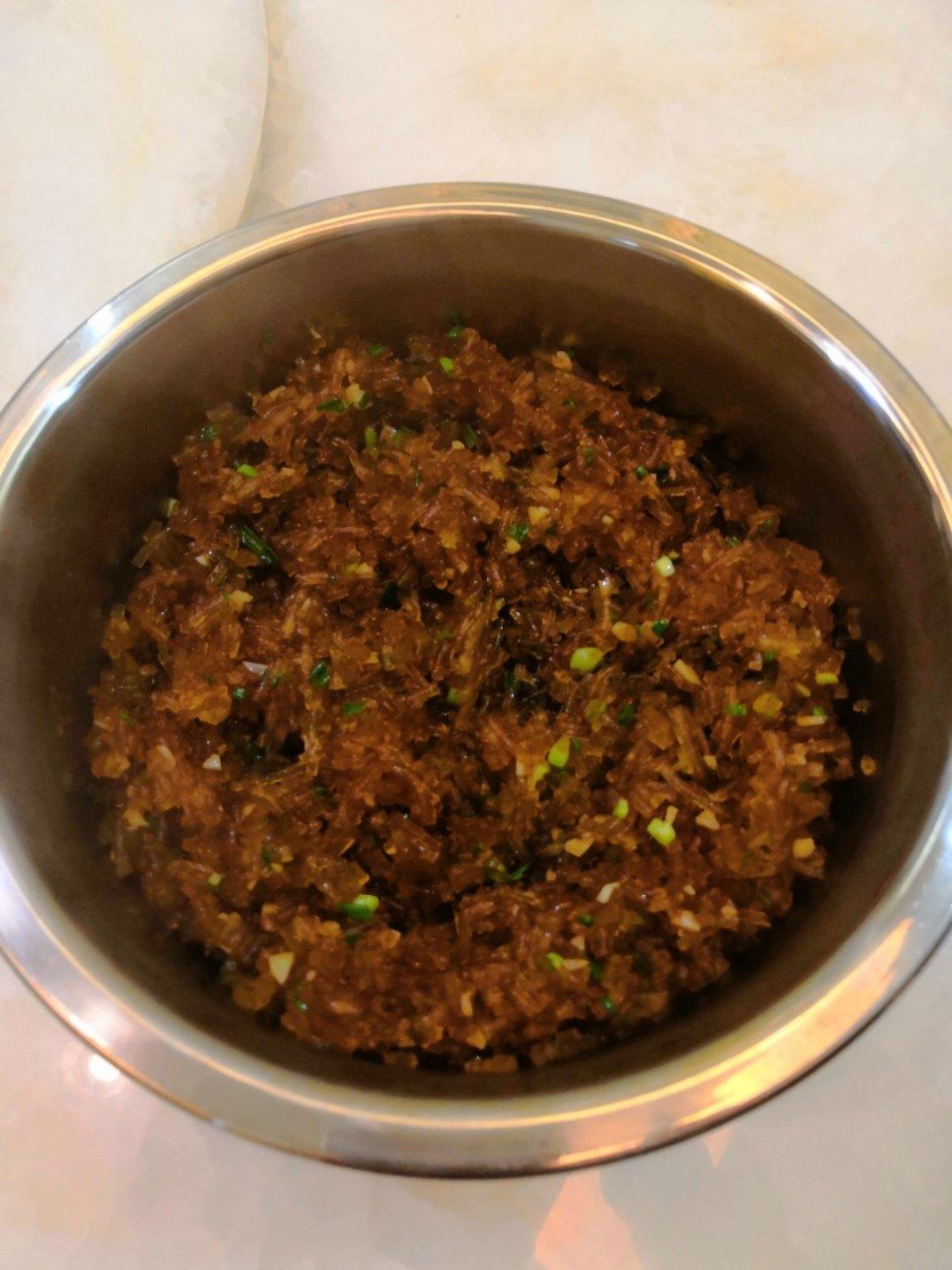 皮薄馅儿大的粉丝肉末包子（馅料做法）