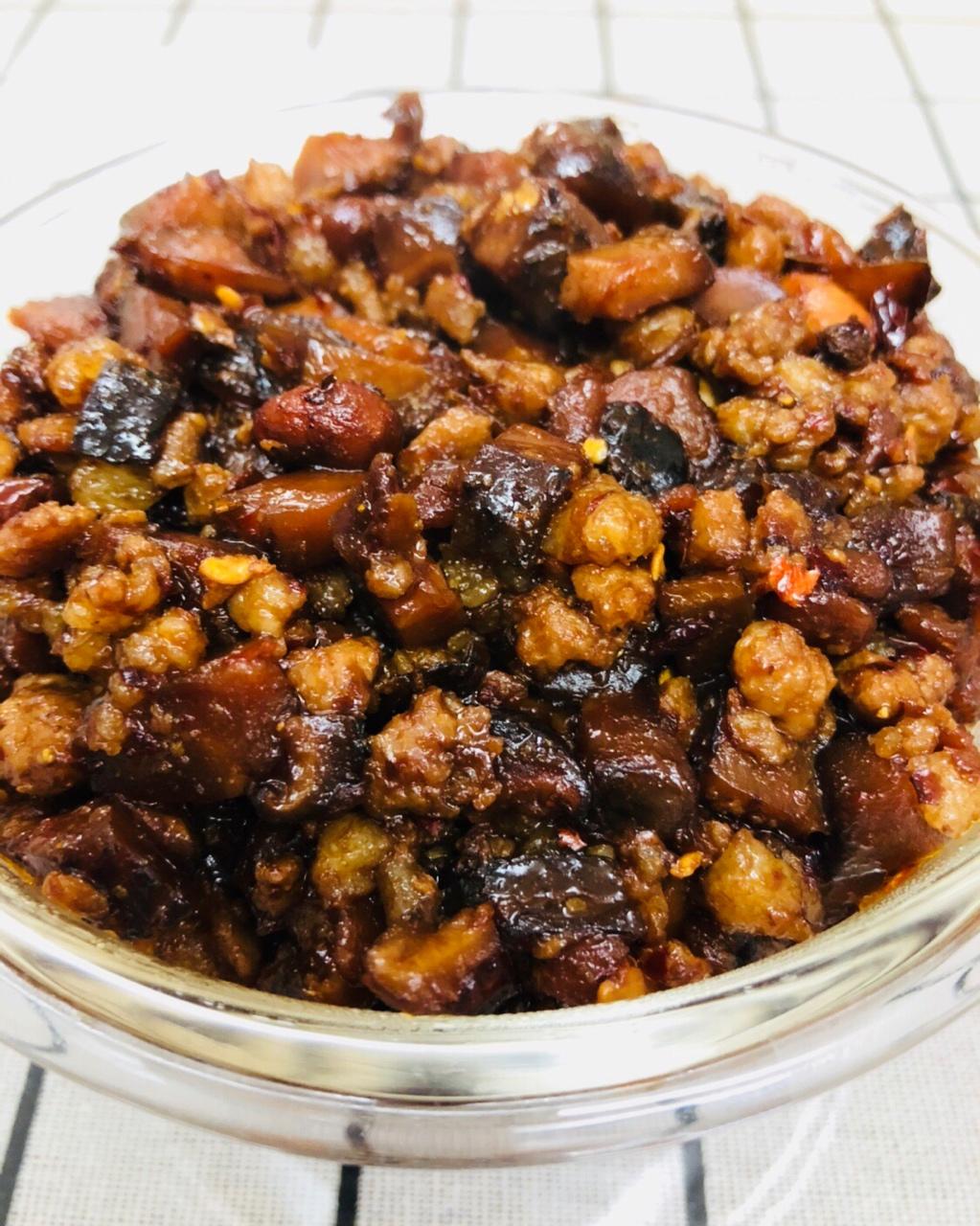 七彩霞光77做的香菇肉酱