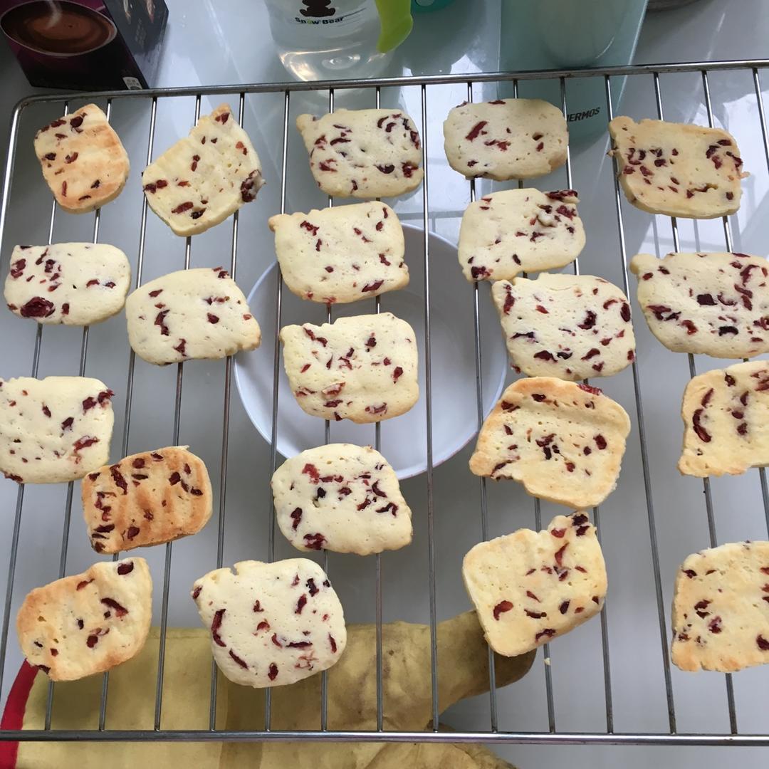 低糖少油版蔓越莓饼干