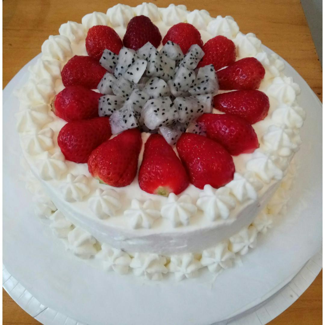 超级简单的蛋糕裱花