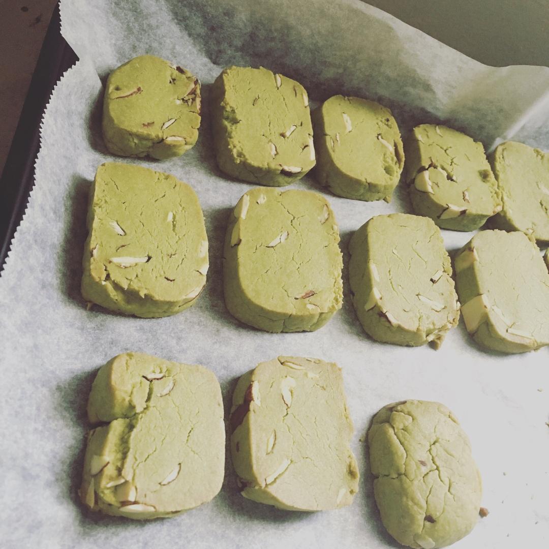 抹茶杏仁饼干