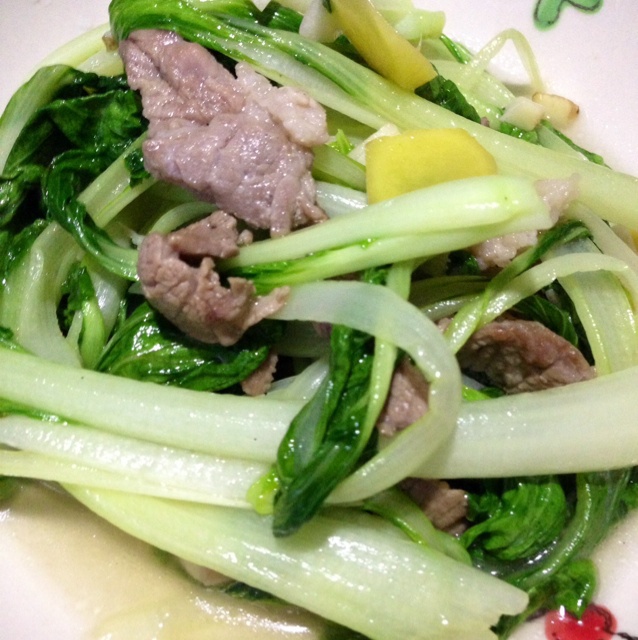 无油清炒小白菜