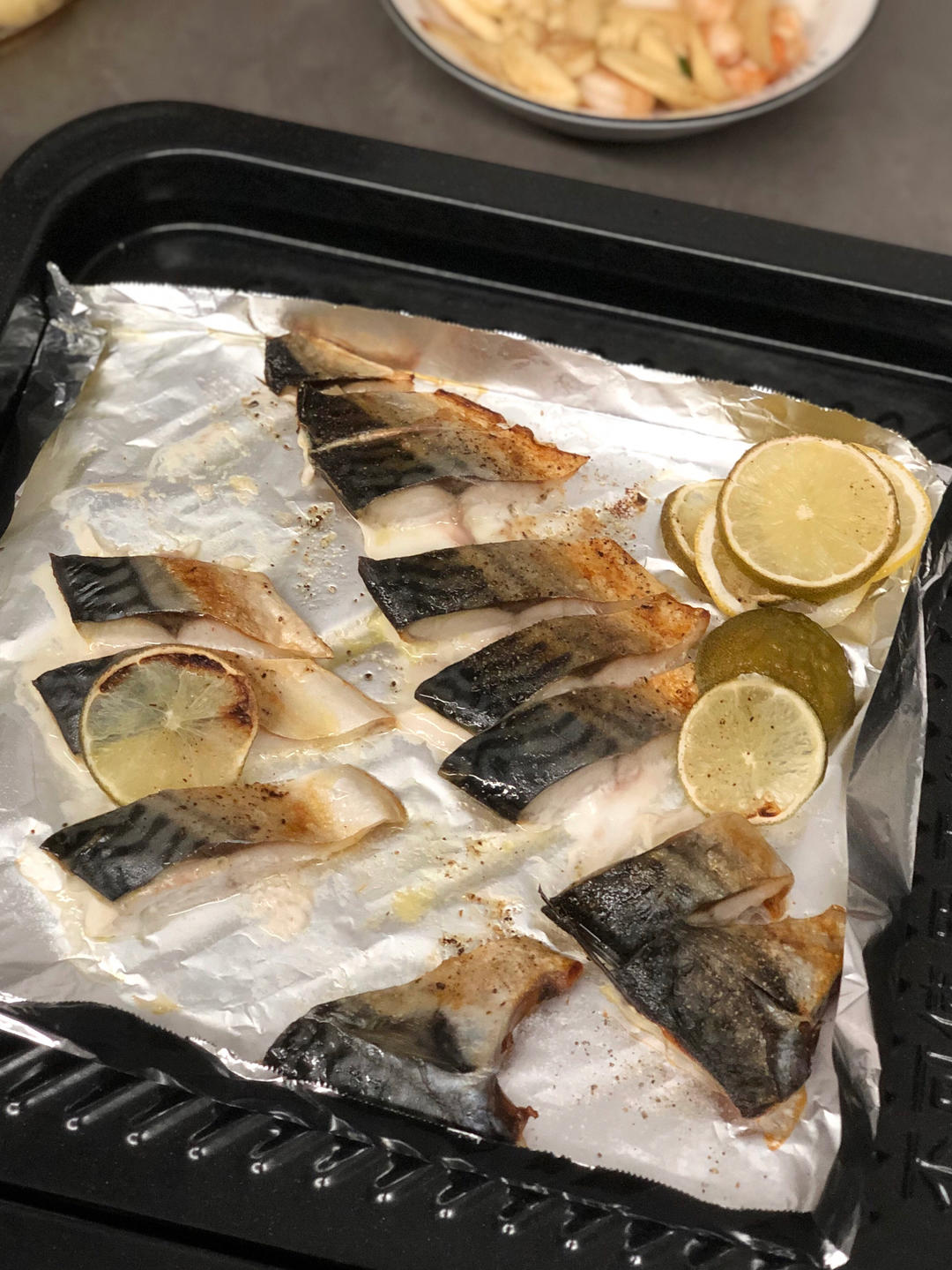 超简单的香烤青花鱼