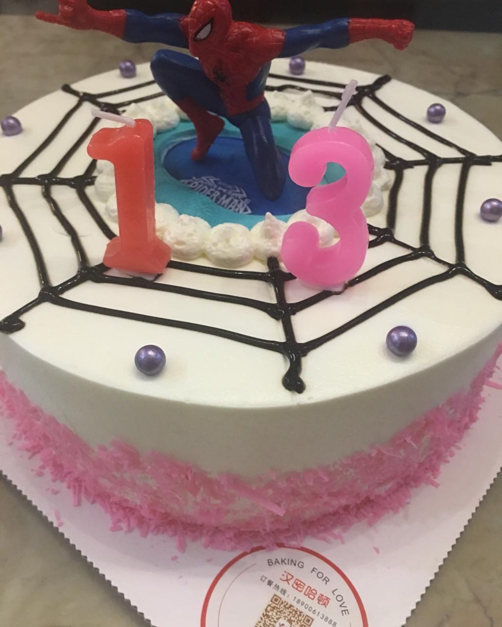 美国队长创意生日蛋糕