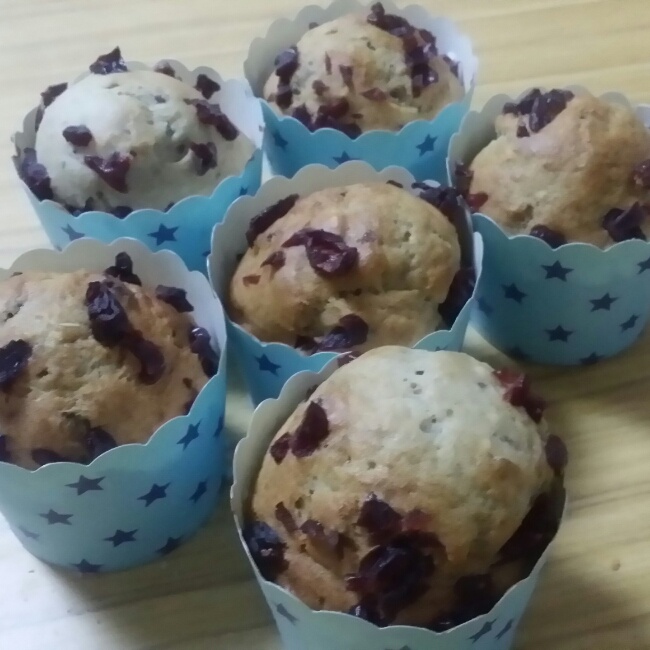 少女心的香蕉蔓越莓玛芬