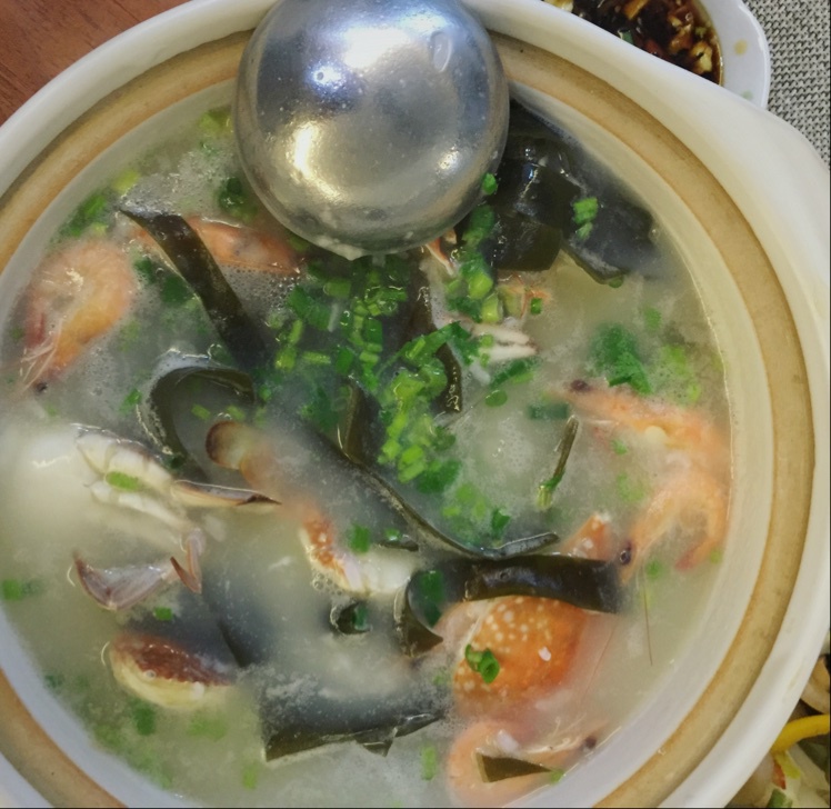 鲜虾砂锅粥