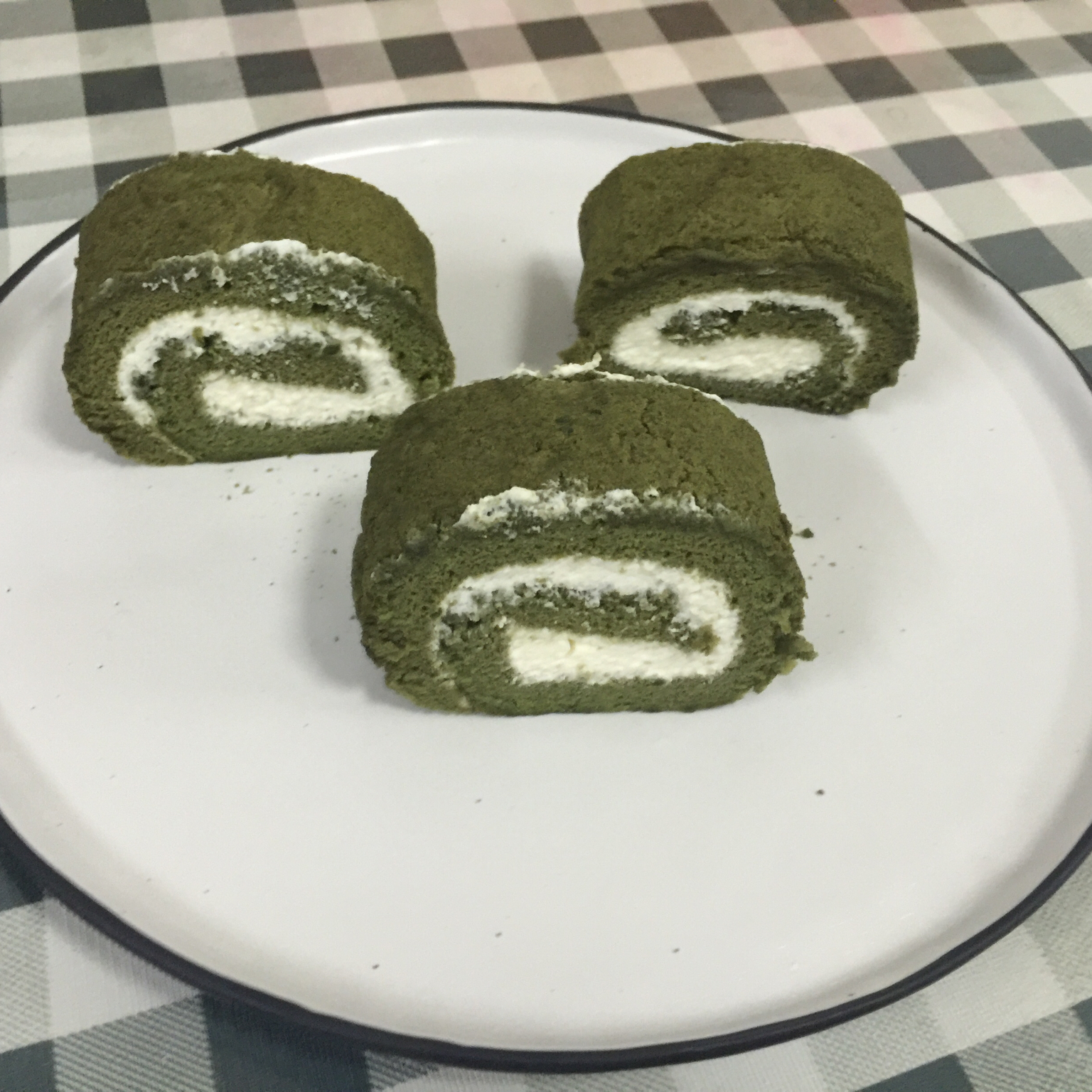 抹茶蜜豆蛋糕卷