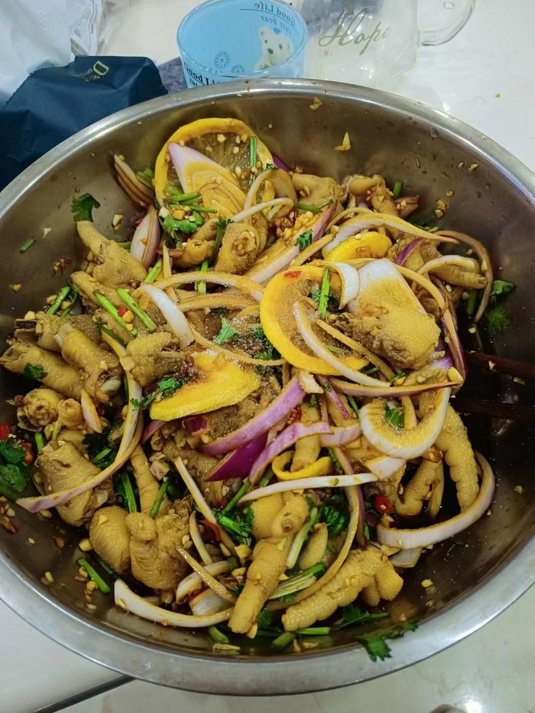 【柠檬酸辣鸡爪】自制超级无敌美味的网红鸡爪