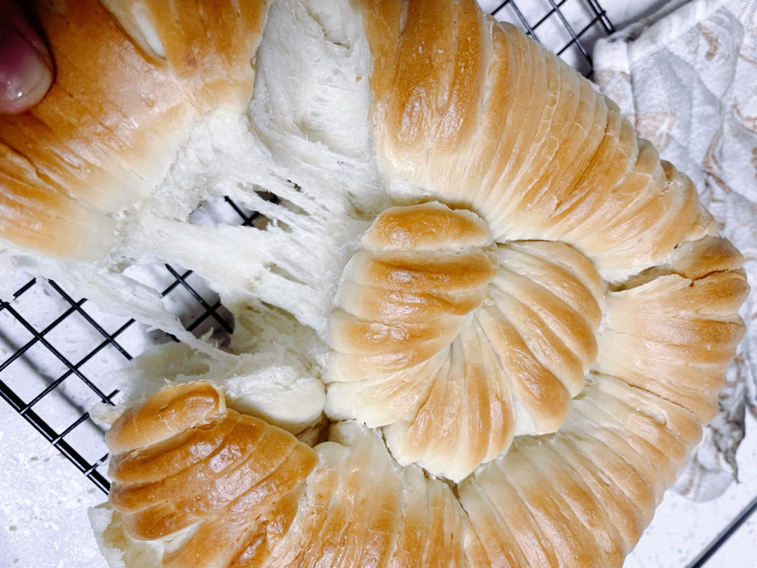 【网红毛线球面包】｜咸蛋黄肉松馅