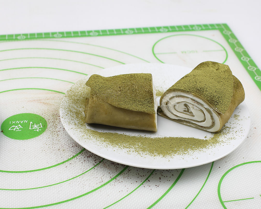 【南西烘焙】抹茶味可可味毛巾蛋糕卷