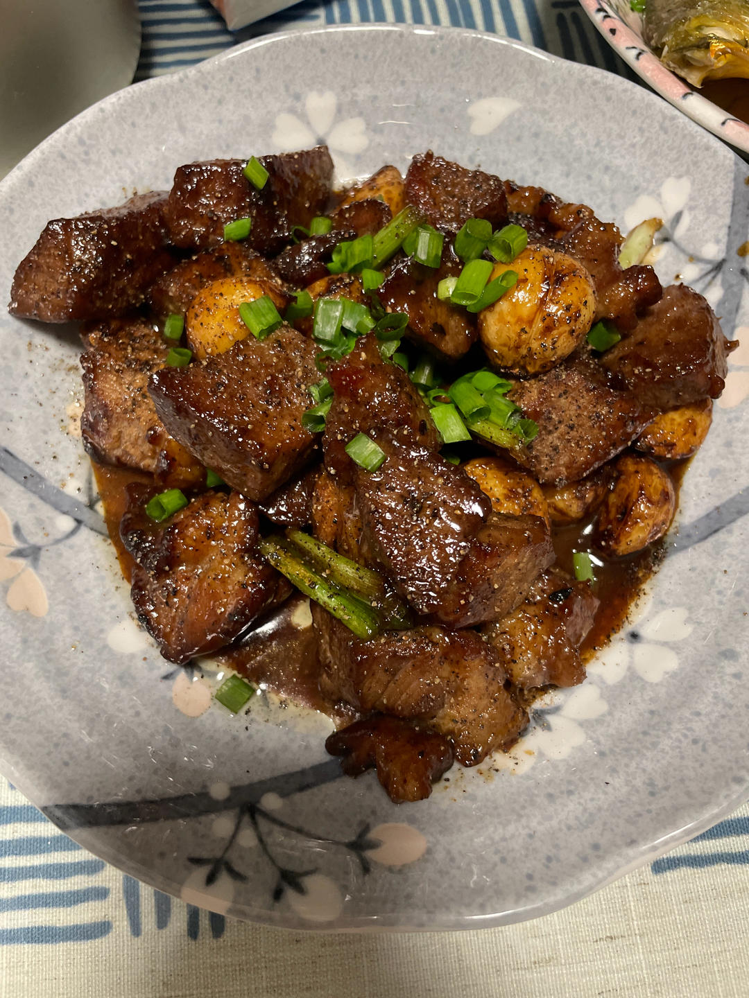 黑椒蒜香牛肉粒