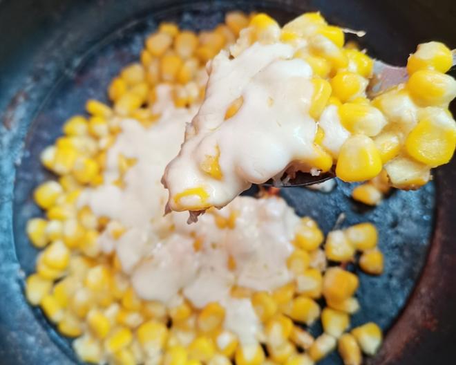 简单快手平底锅版芝士焗玉米的做法