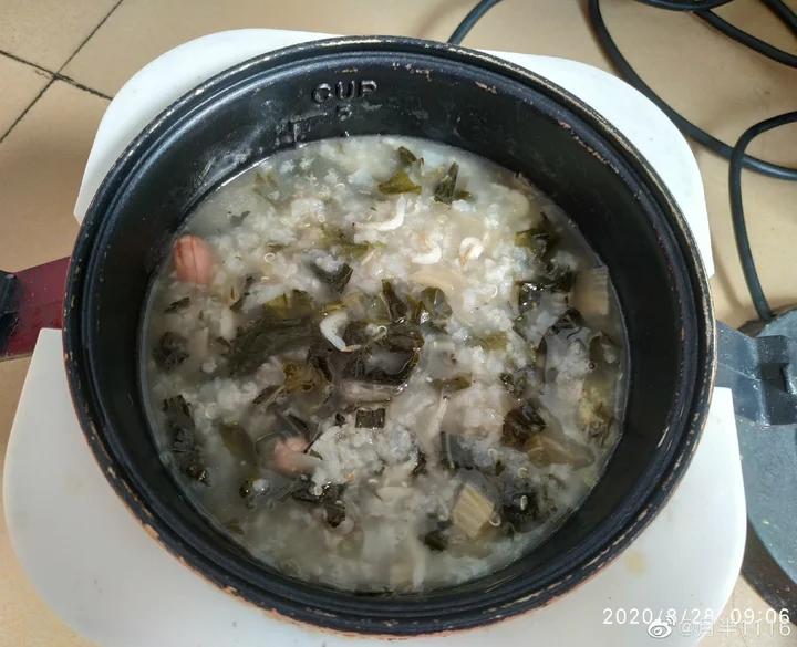 咸骨菜干粥