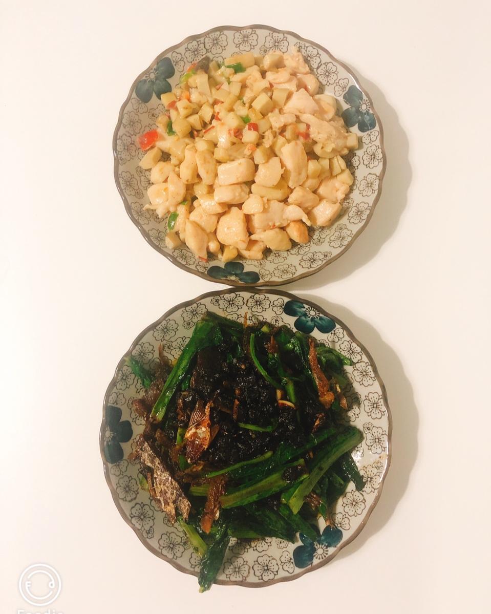 豆豉鲮鱼油麦菜