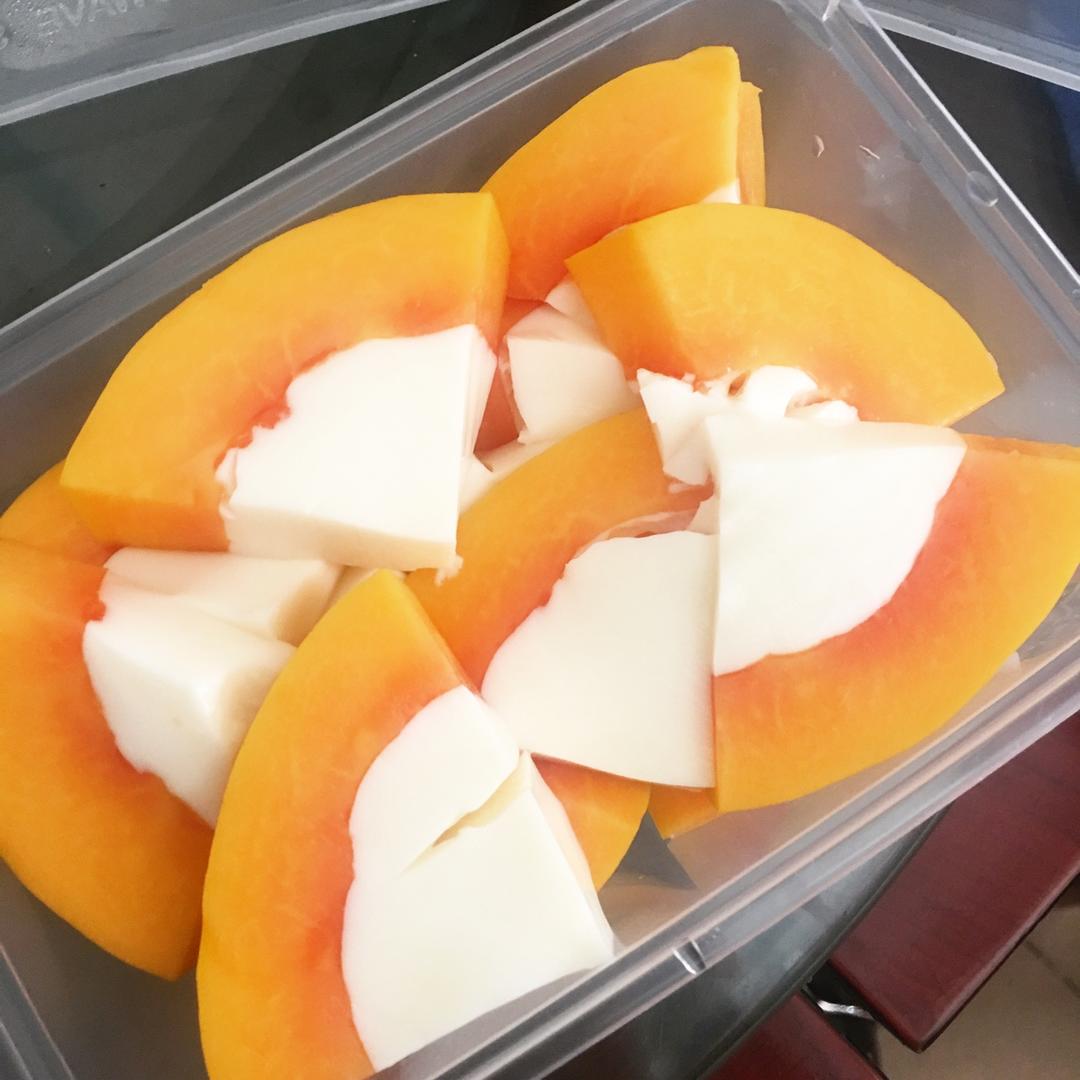 木瓜椰奶冻