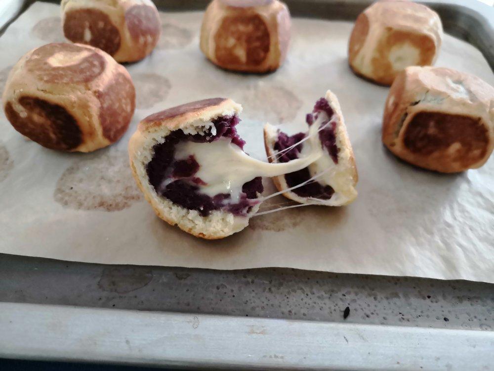 自制网红🔥紫薯芝士仙豆糕