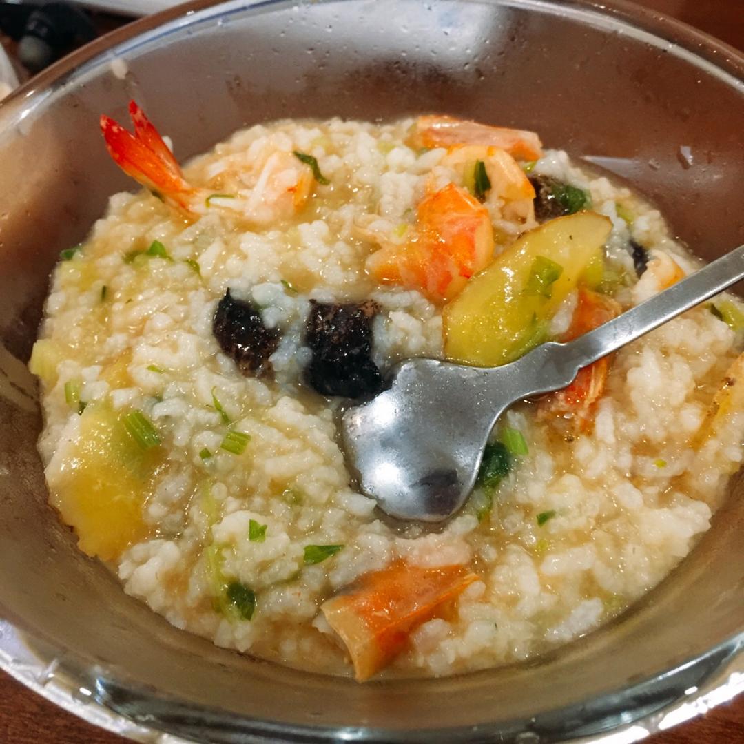 鲜虾香芹粥