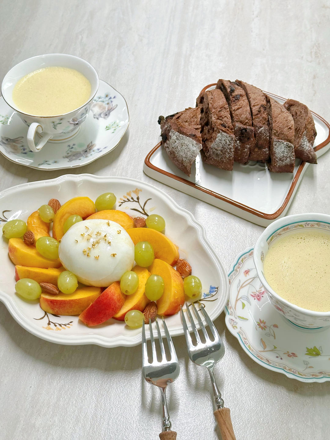 布拉塔奶酪三食
Burrata three ways