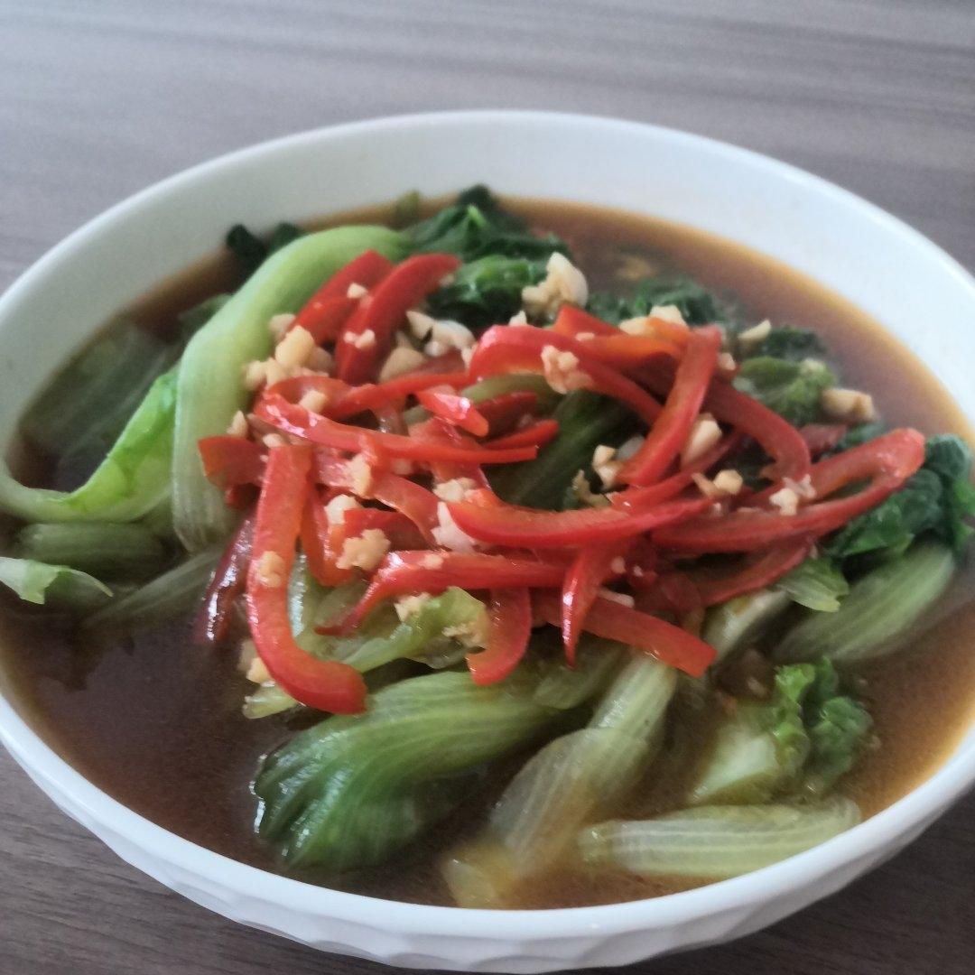 一点不输饭店的白灼罗马生菜