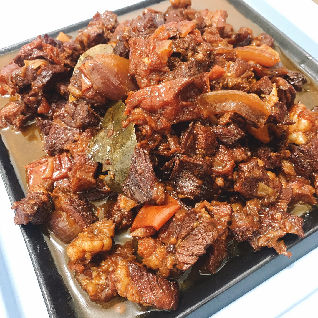 最简单下饭的红烧牛肉，牛腩牛肋条牛上脑做出来都爆香，太好吃了！