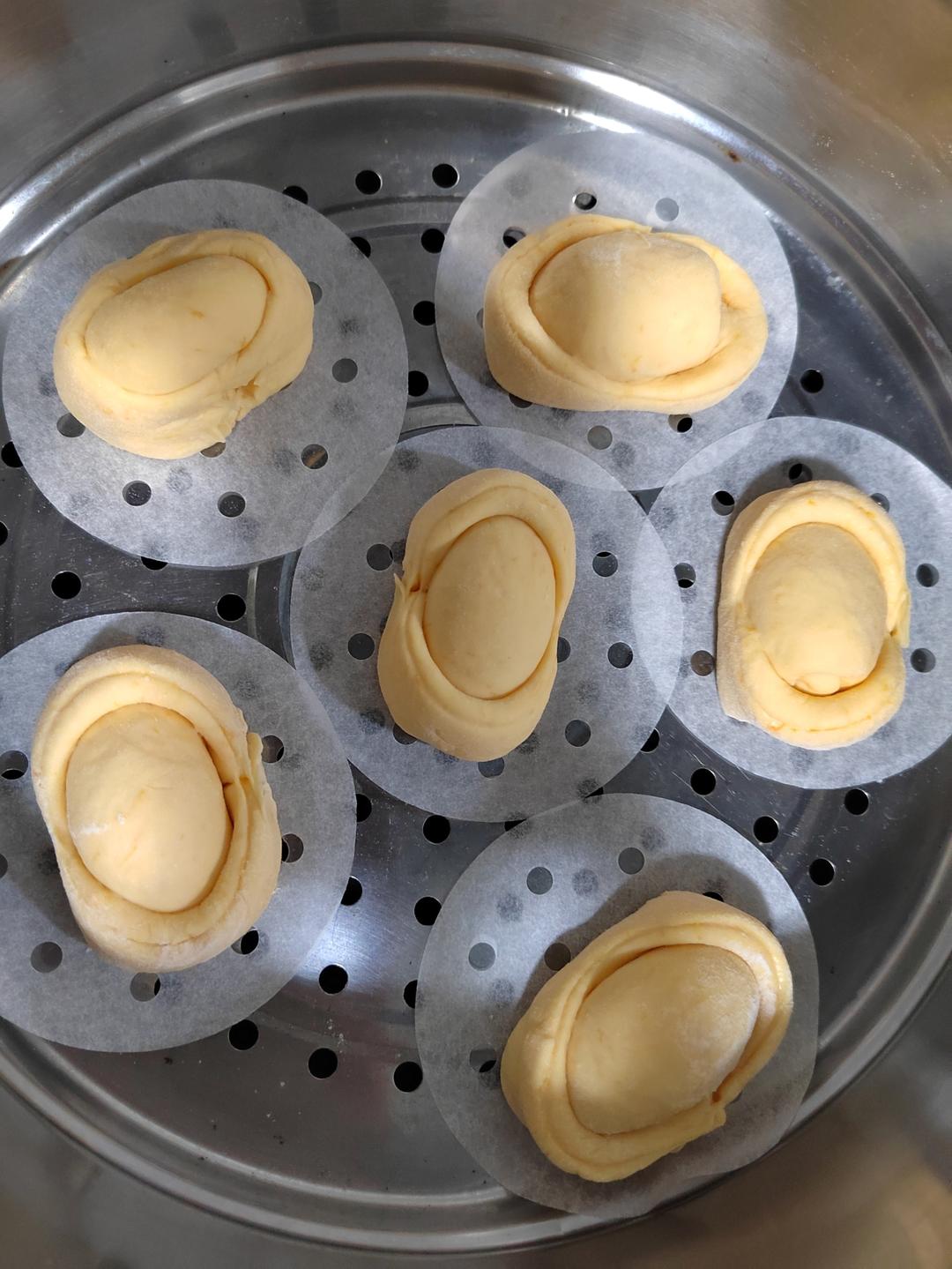 过年做金元宝馒头财源滚滚