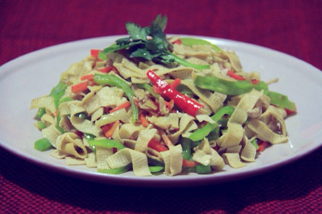 东北尖椒干豆腐