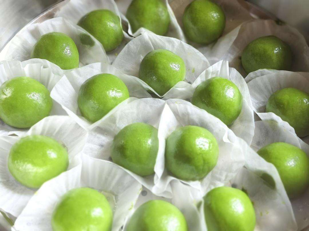 软软糯糯的青团配方和做法（附肉松咸蛋黄馅料配方）