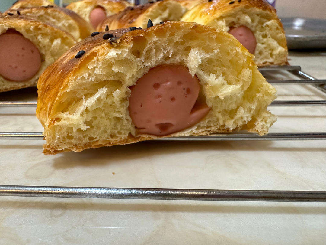 迷你肠仔包（一次发酵）