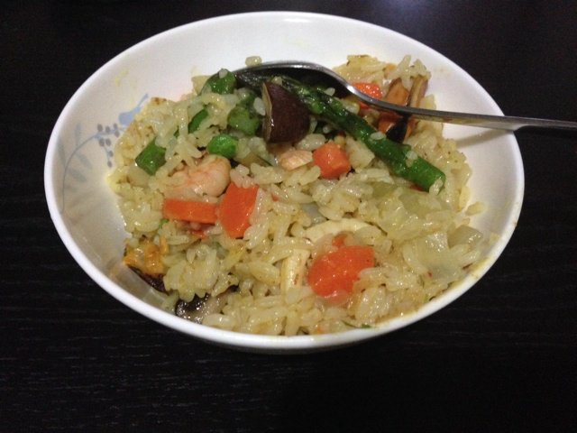 海鲜咖喱炒饭