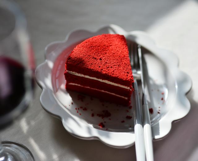红丝绒蛋糕戚风版(6寸)