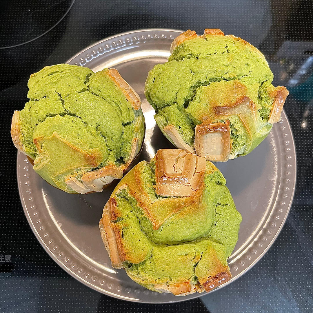 网红星巴克甜品，爆头抹茶麦芬小蛋糕