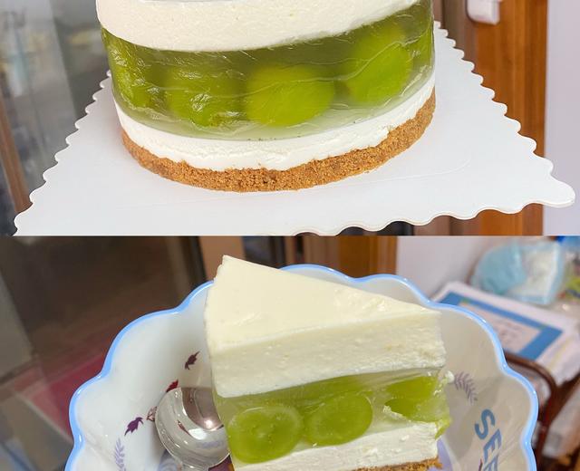 🍃清新治愈青提乌龙芝士慕斯|有颜有料~颜色超夏天呀🪴的做法