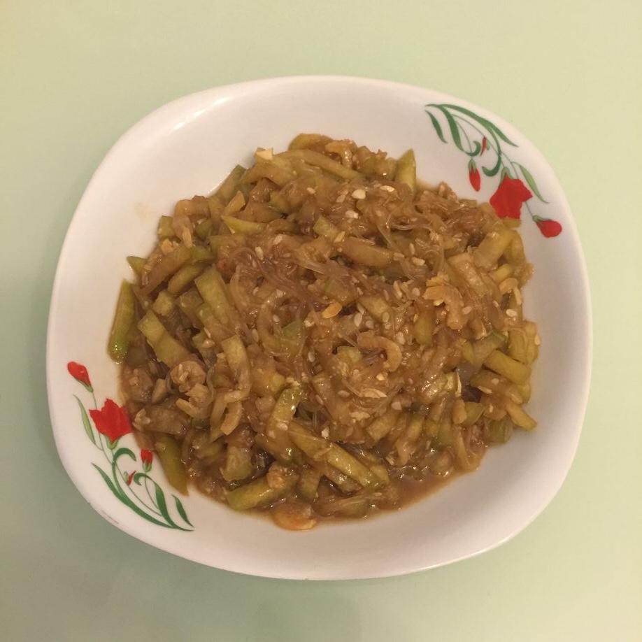 虾米粉丝炒节瓜