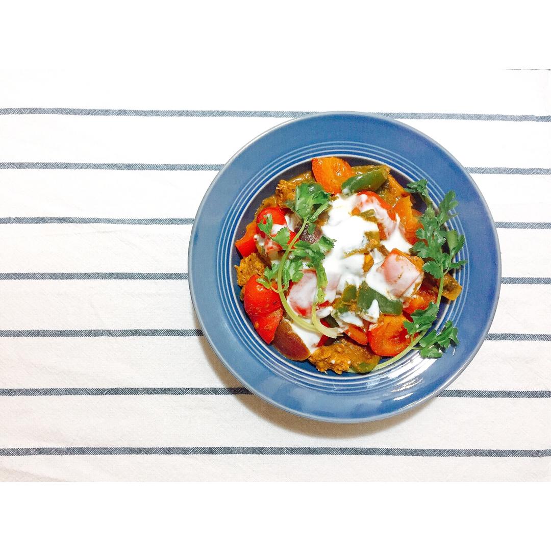 简易版印度玛莎拉烤鸡块咖喱／Chicken Tikka Masala