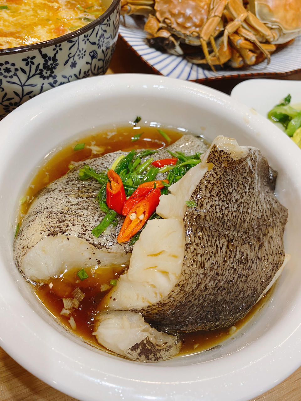 蒸鸦片鱼头（同鱼身做法一样）