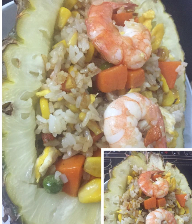 虾仁菠萝炒饭