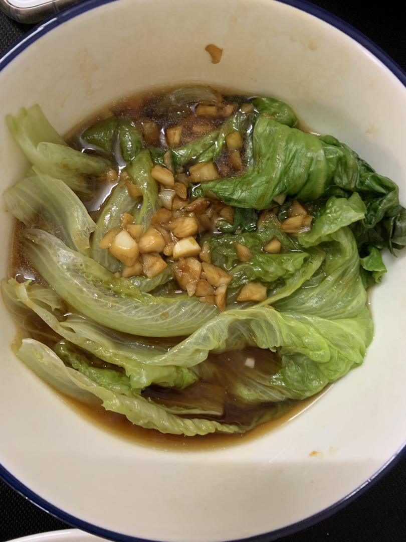白灼生菜